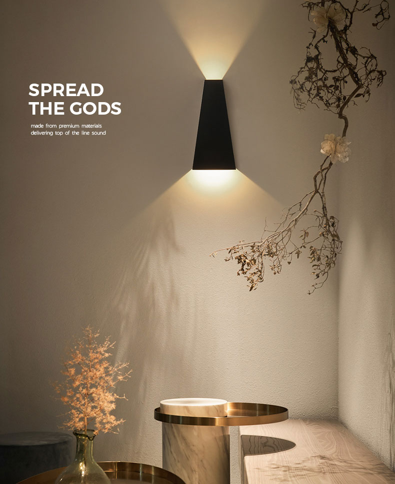 đèn hắt tường 2 đầu trong nhà và ngoài trời