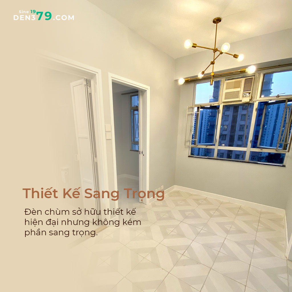 Đèn chùm hiện đại 6 bóng