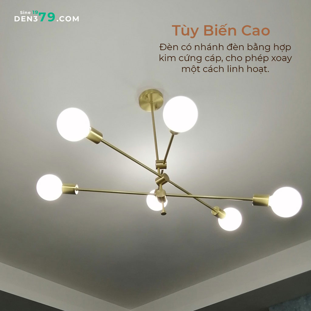 Đèn chùm hiện đại 6 bóng