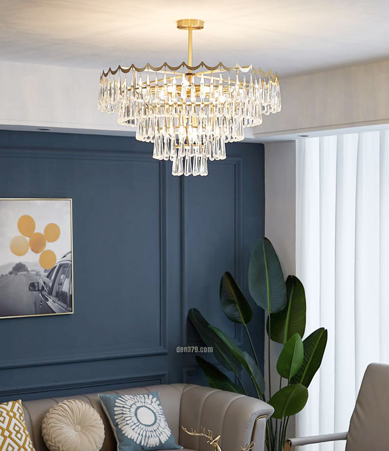 VIRGO V1661: Đèn chùm pha lê giọt nước