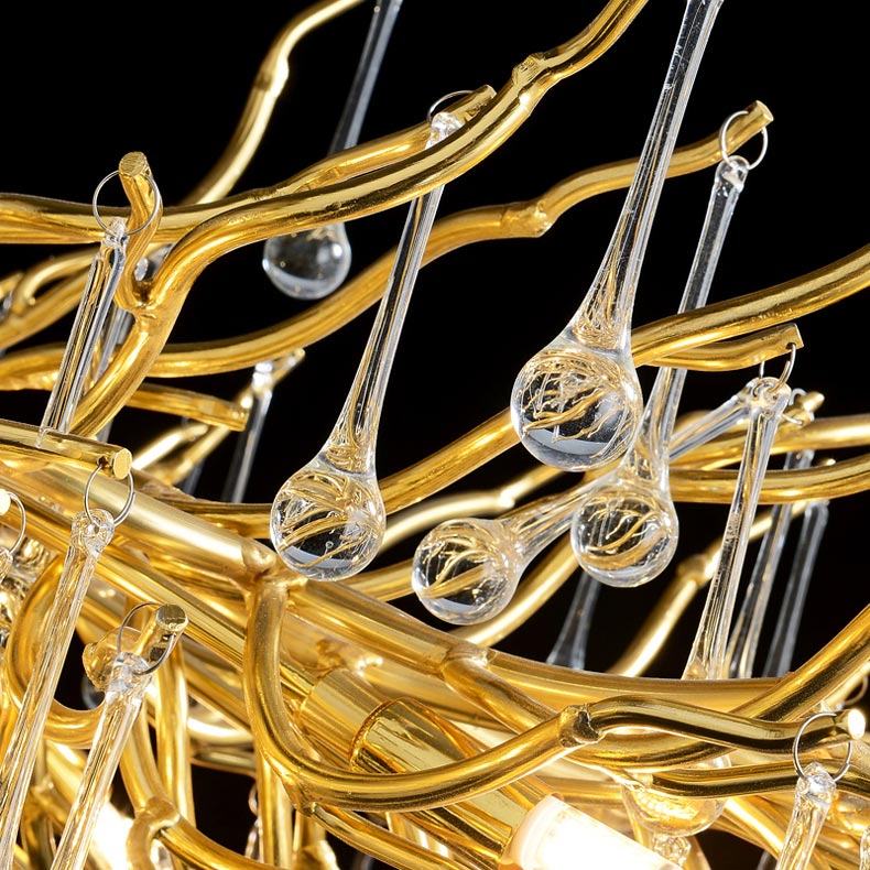 đèn chùm thủy tinh giọt nước giá rẻ