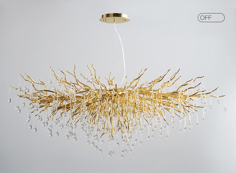 đèn chùm thủy tinh giọt nước giá rẻ