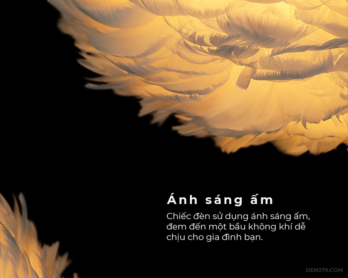 Đèn thả trang trí lông vũ cao cấp TT35/600