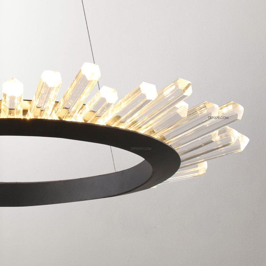 Đèn thả trang trí vòng tròn pha lê D3045