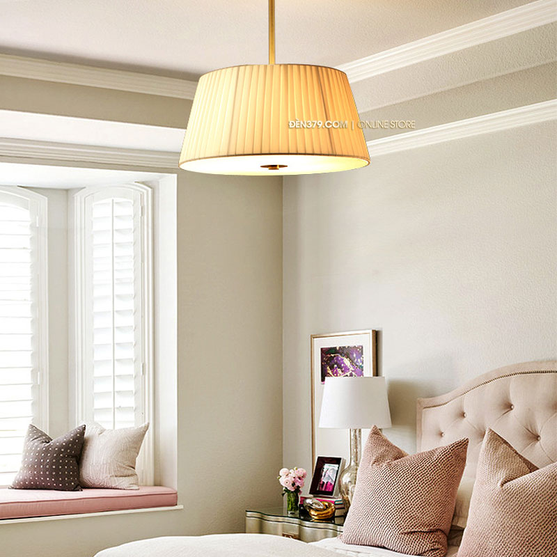 Đèn trần bán treo chụp vải D3115