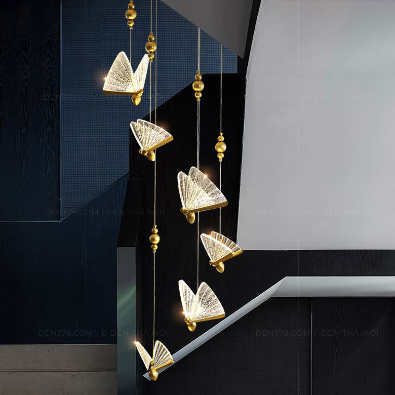 Đèn thả trang trí thông tầng cao cấp DA2002T