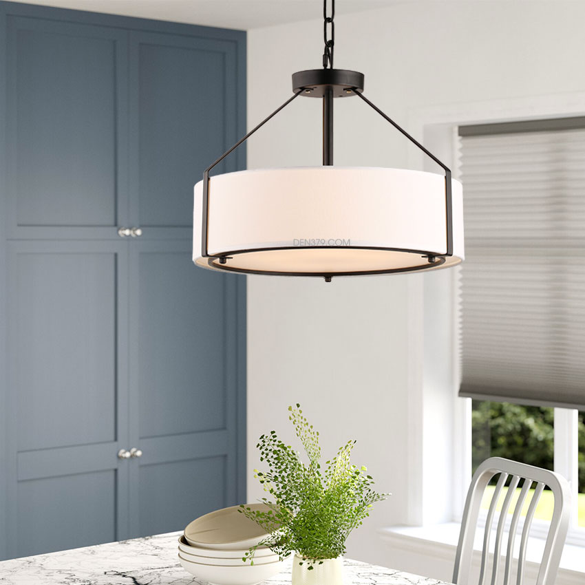 Đèn thả trang trí chụp vải G2014