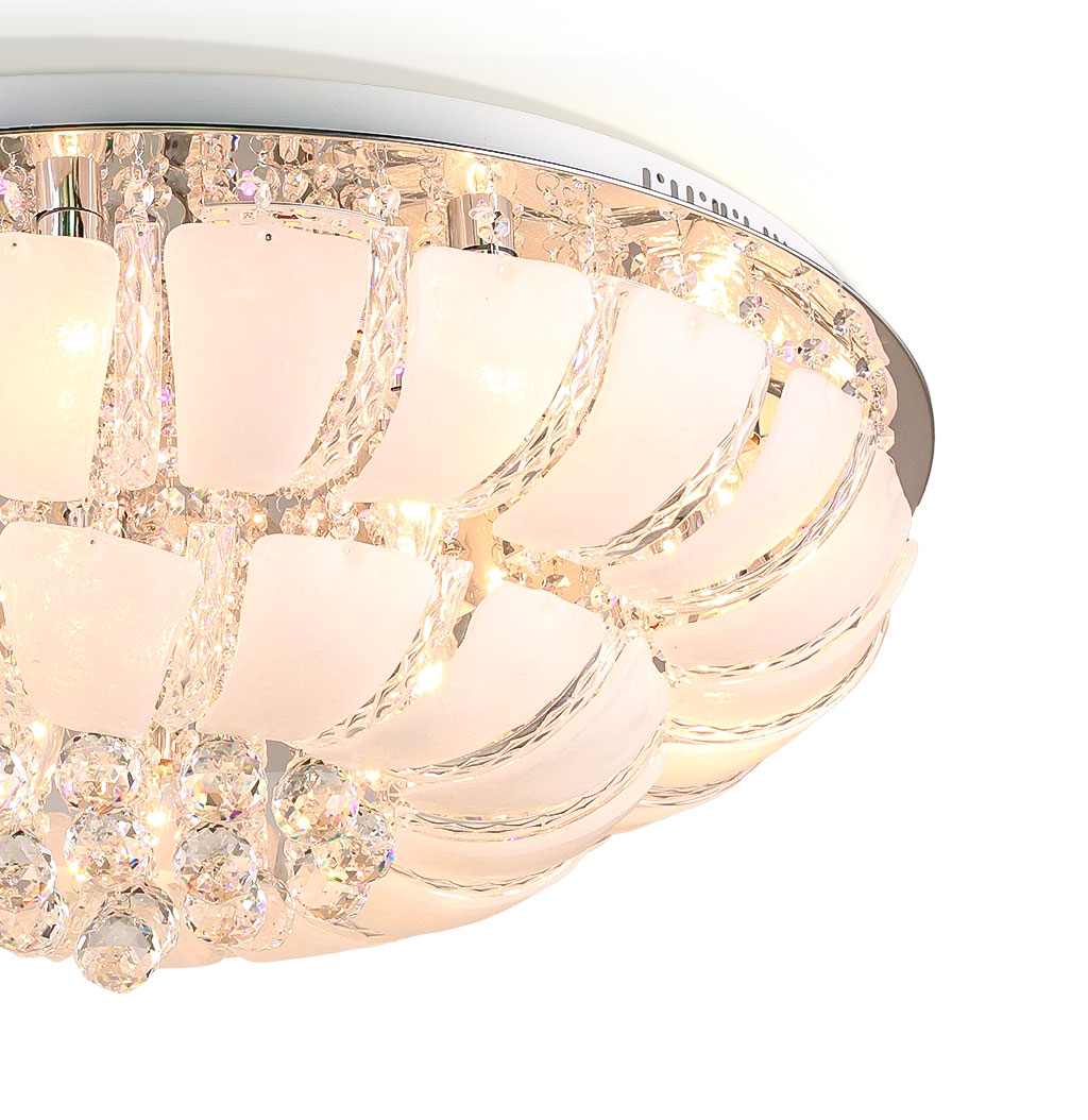 Đèn mâm ốp trần pha lê C9006