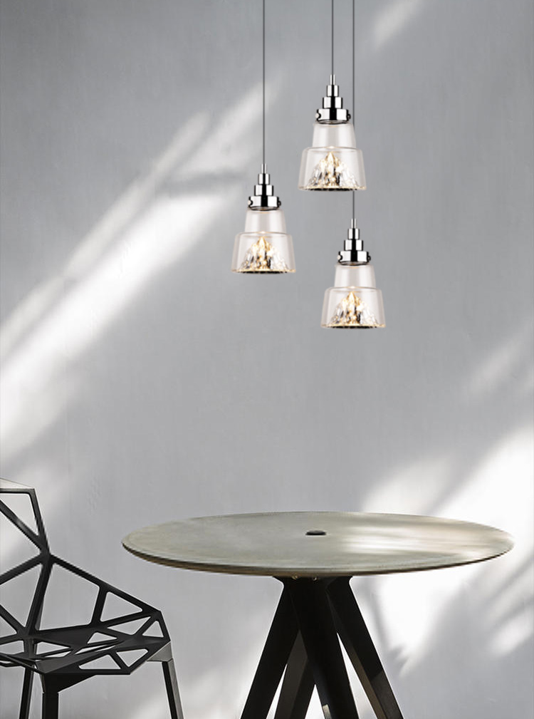 Đèn thả trang trí thủy tinh Ngọn núi VR1091