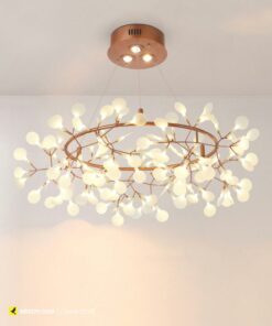 Đèn chùm trang trí Hera 105 lá VIRGO V80035RS