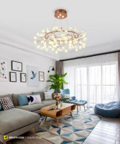 Đèn chùm trang trí Hera 105 lá VIRGO V80035RS