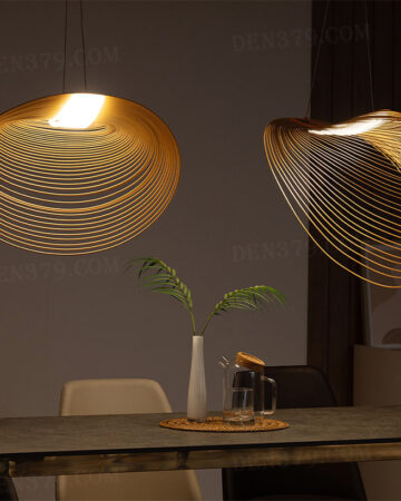 Đèn thả gỗ trang trí hiện đại 8164