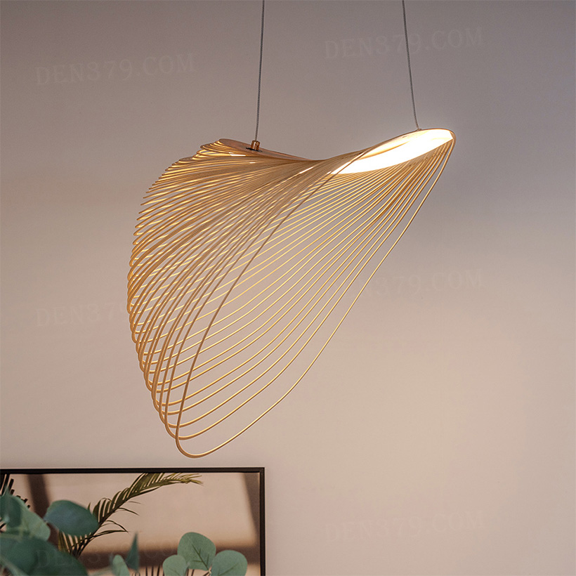 Đèn thả gỗ trang trí hiện đại 8164