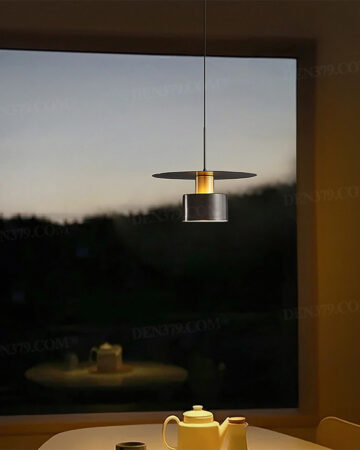 Đèn thả đồng thau hiện đại phong cách hình học tối giản 64343