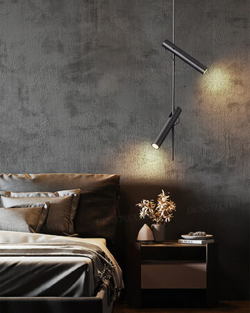 Đèn thả ống rọi xoay tự do dùng đọc sách phòng khách, phòng ngủ 64374