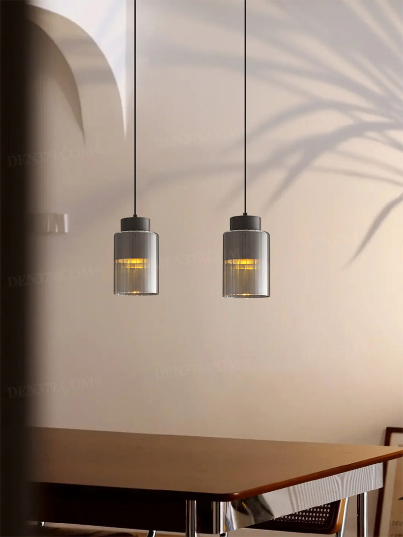 Đèn thả trần chuôi đồng cách điệu hiện đại 66435