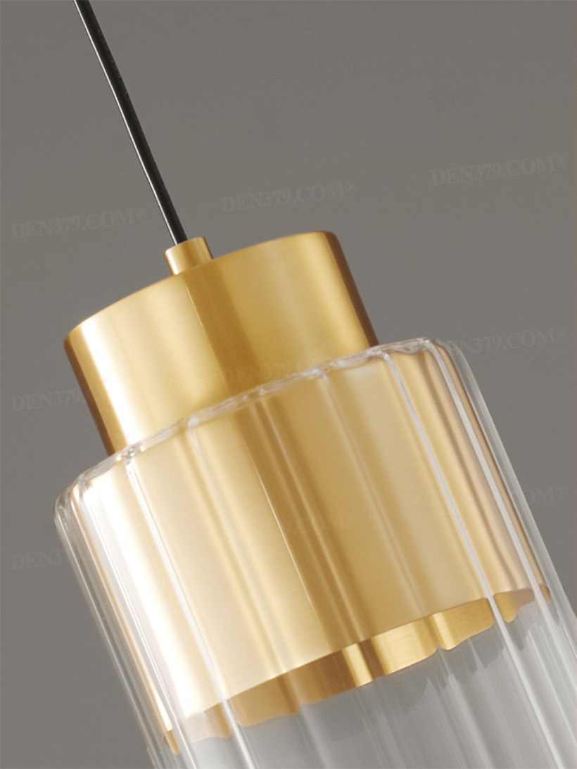 Đèn thả trần chuôi đồng cách điệu hiện đại 66435