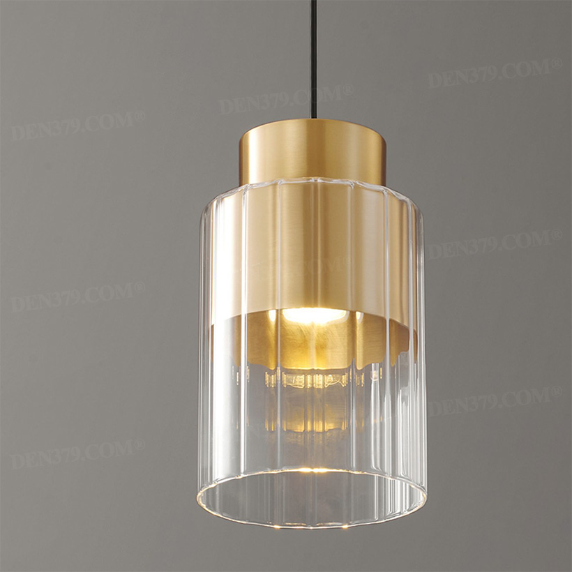 Đèn thả trần chuôi đồng cách điệu hiện đại 66435