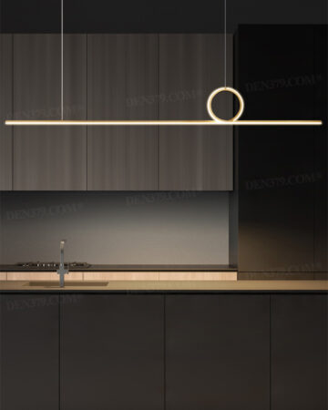 Đèn thả bàn ăn bằng đồng dáng dài 66497