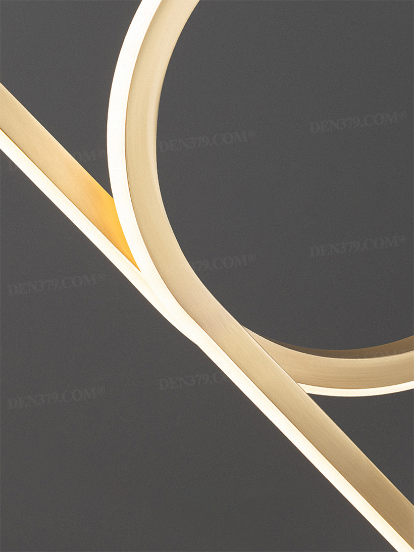 Đèn thả bàn ăn bằng đồng dáng dài 66497