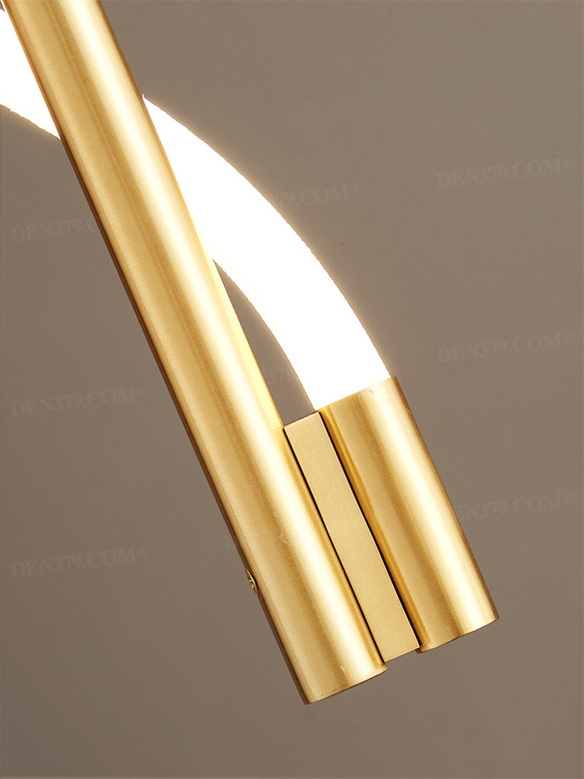 Đèn thả trần thân đồng dạng xoắn tối giản 66406