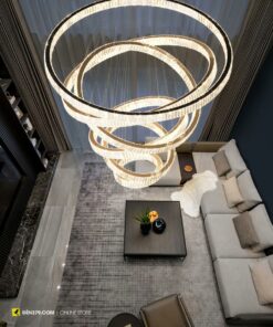 Đèn chùm pha lê 6 vòng cao cấp VIRGO V24398