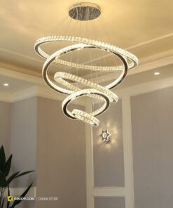 Đèn chùm pha lê 5 vòng cao cấp VIRGO V24396