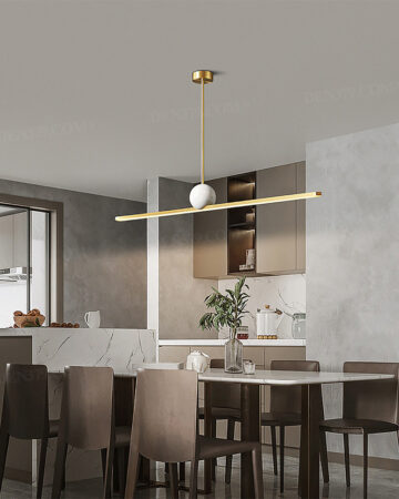 Đèn thả bằng đồng kết hợp đá cẩm thạch hiện đại 64642