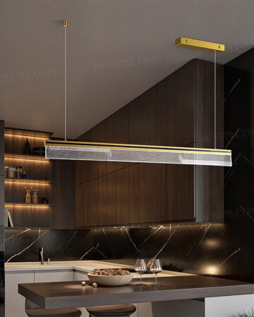 Đèn thả thanh ngang trang trí bàn ăn, phòng khách hiện đại 64591
