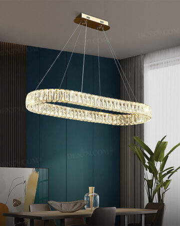 Đèn thả pha lê cao cấp pha lê K9 lấp lánh 64616