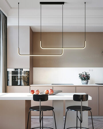 Đèn thả trang trí thanh treo siêu mỏng phát sáng hiện đại 64606