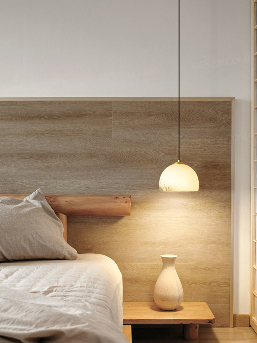 Đèn thả trần chao cẩm thạch phong cách hiện đại 66657