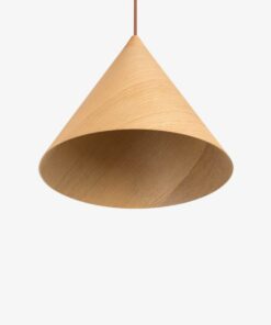 Đèn thả gỗ trang trí hình chiếc nón KCA159