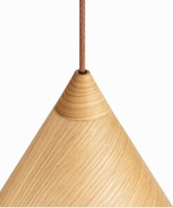 Đèn thả gỗ trang trí hình chiếc nón KCA159