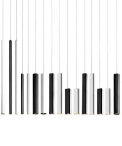 Đèn thả ống bơ kim loại KCA163: bàn ăn, đầu giường ngủ, quán cafe