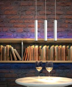 Đèn thả ống bơ kim loại KCA163: bàn ăn, đầu giường ngủ, quán cafe