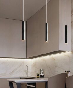 Đèn thả ống bơ kim loại KCA163: bàn ăn, đầu giường ngủ, quán cafe