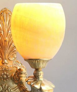 Đèn tường đồng chao đá cổ điển MB9217/2