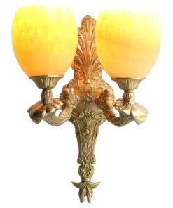 Đèn tường đồng chao đá cổ điển MB9217/2