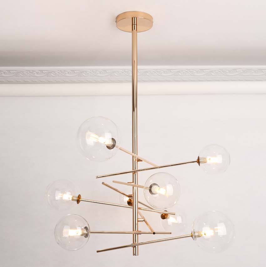 Đèn thả trang trí bàn ăn 6 bóng THCN61A