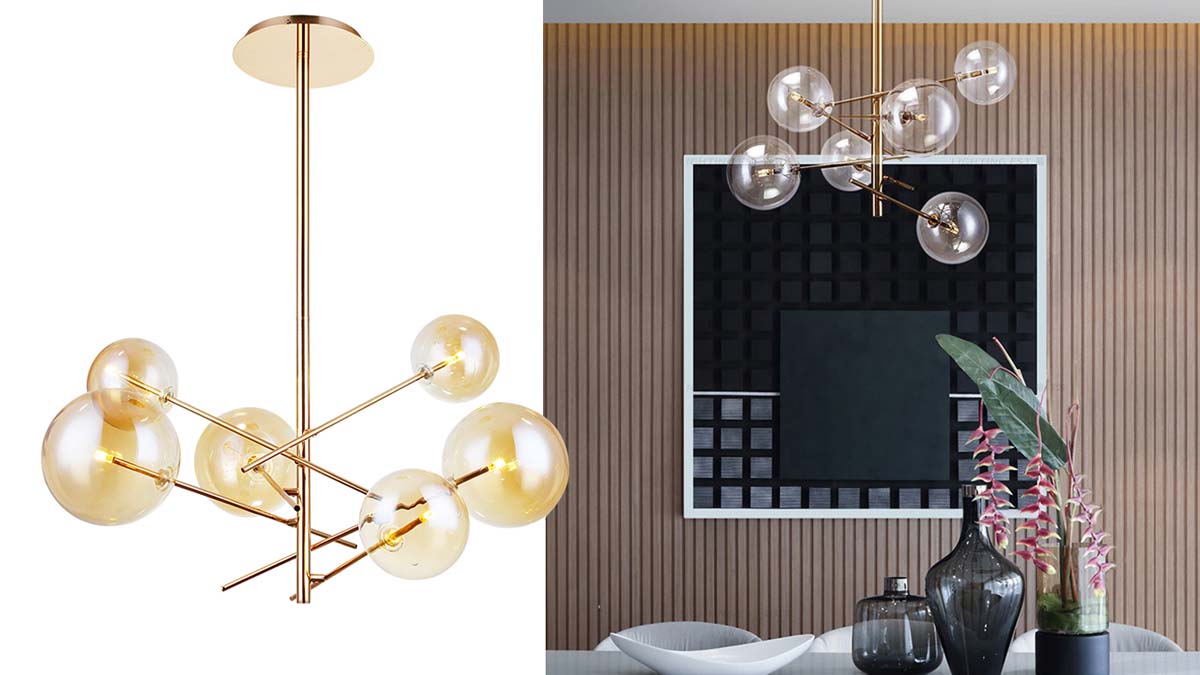 Đèn thả trang trí bàn ăn 6 bóng THCN61A