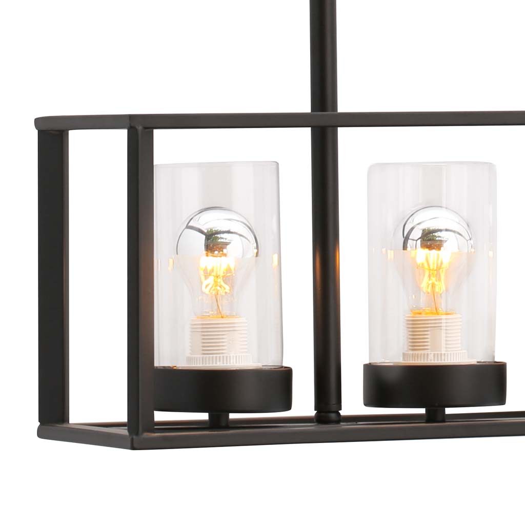 Đèn thả 4 bóng KD164A18: trang trí bàn ăn cao cấp, bàn ăn chữ nhật