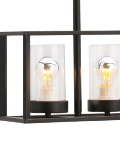 Đèn thả 4 bóng KD164A18: trang trí bàn ăn cao cấp, bàn ăn chữ nhật