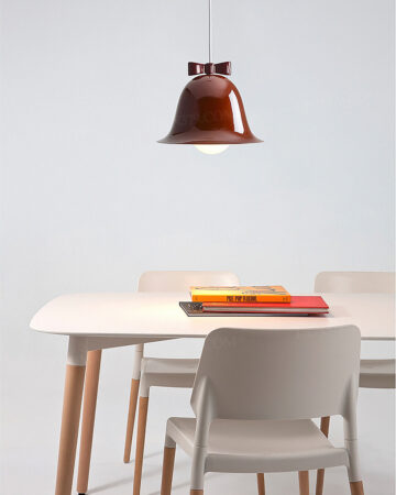 Đèn thả thép không gỉ hình chiếc chuông nhiều màu ngộ nghĩnh 64661