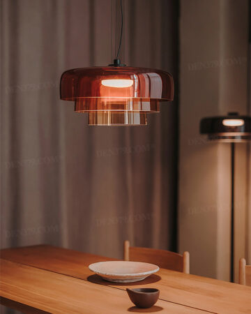 Đèn thả thủy tinh trang trí hiện đại nhiều màu sắc 64692