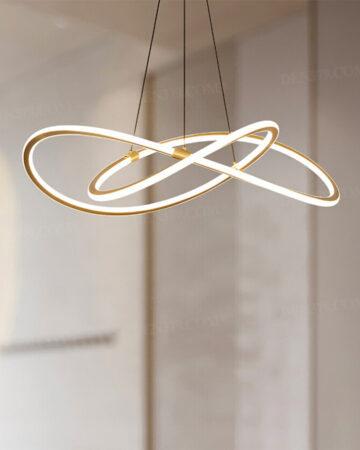 Đèn thả bằng đồng uốn lượn nghệ thuật 66728