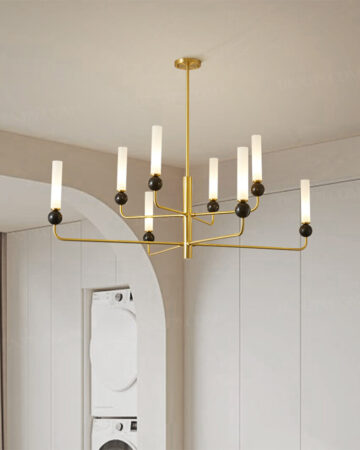 Đèn chùm đồng thủy tinh phong cách hiện đại 66796