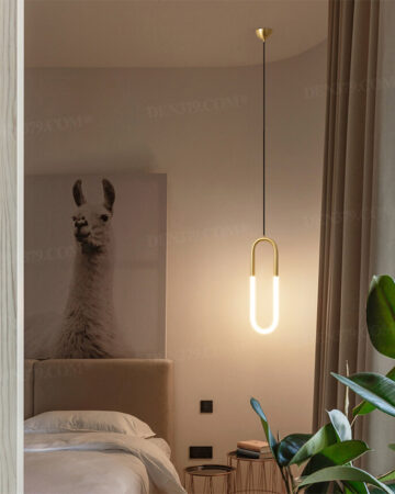 Đèn thả LED khung đồng cao cấp trang trí bàn ăn, phòng khách, phòng ngủ 66820