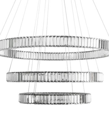 Đèn thả 3 vòng tròn pha lê cao cấp 82495