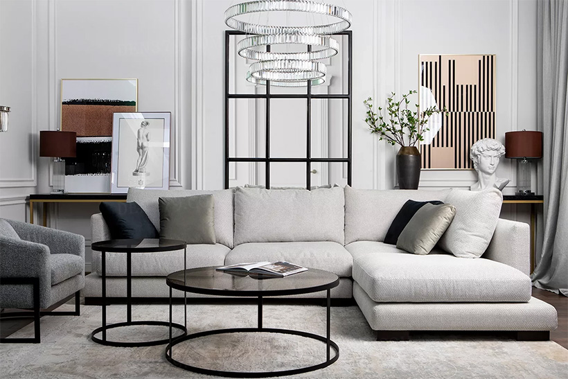 Đèn thả 3 vòng tròn pha lê cao cấp 82495